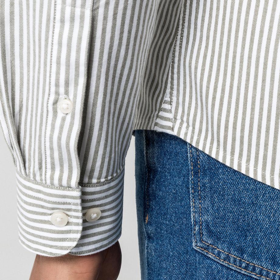 Mango Man Camicia a maniche lunghe a righe  