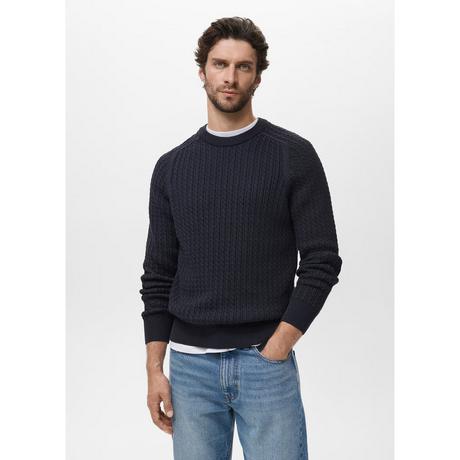 Mango Man Zopfmuster Regular Fit Sweatshirt  