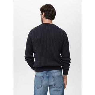 Mango Man Zopfmuster Regular Fit Sweatshirt  