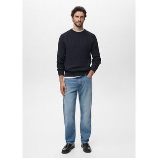 Mango Man Zopfmuster Regular Fit Sweatshirt  