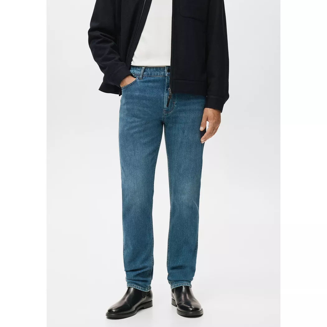 Mango Man - Jeans, für Herren, Hellgrün, Größe 42
