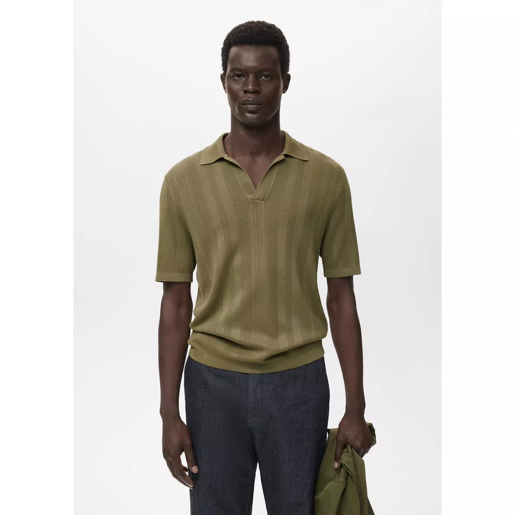 Mango Man - Polo Shirt, für Herren, Khaki, Größe S