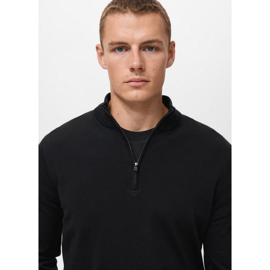 Mango Man Felpa Half Zip Collo Alto  