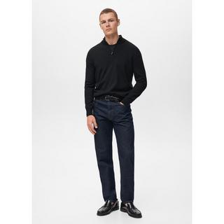 Mango Man Giacca Felpata Half Zip Collo Alto  