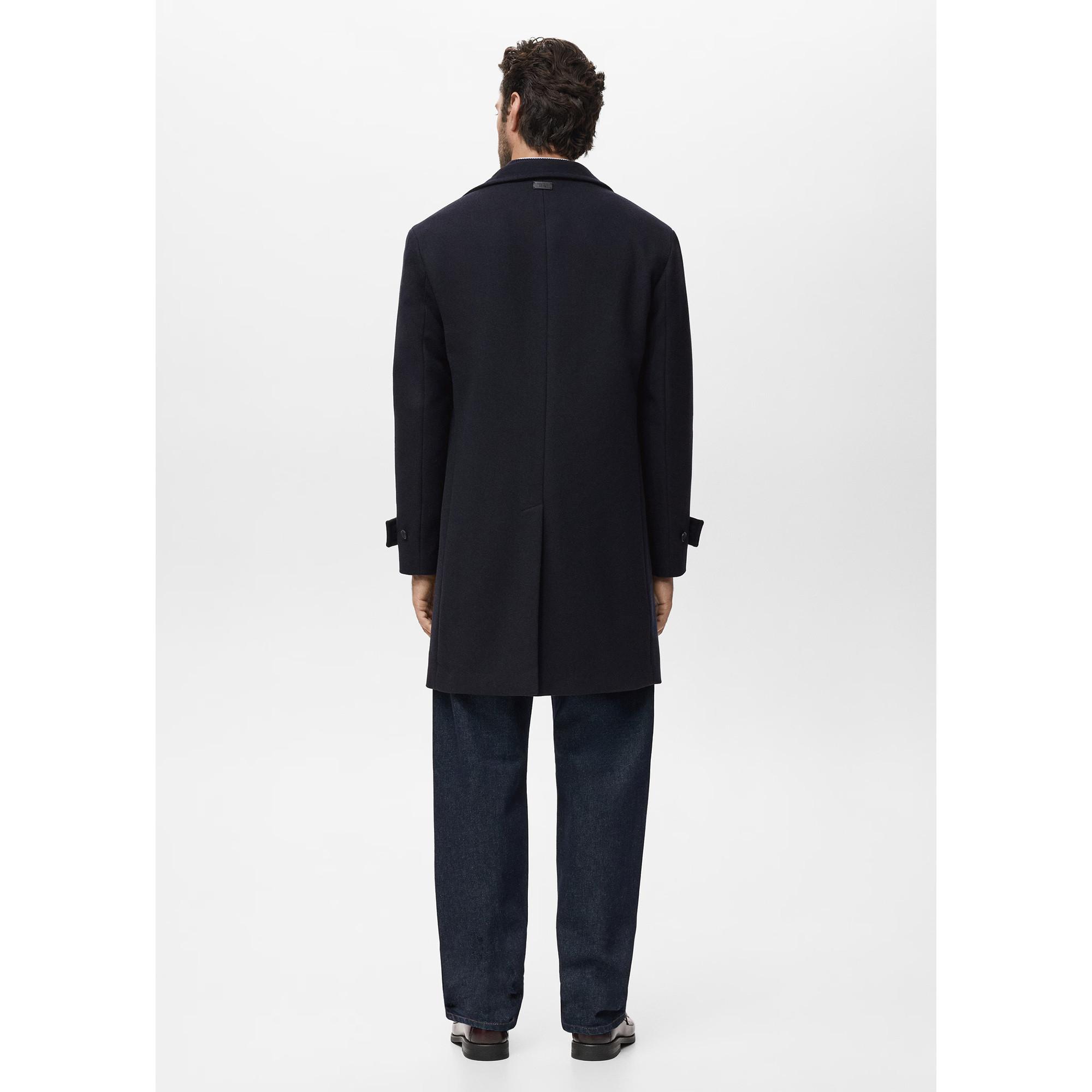 Mango Man Manteau homme coupe droite avec col montant  