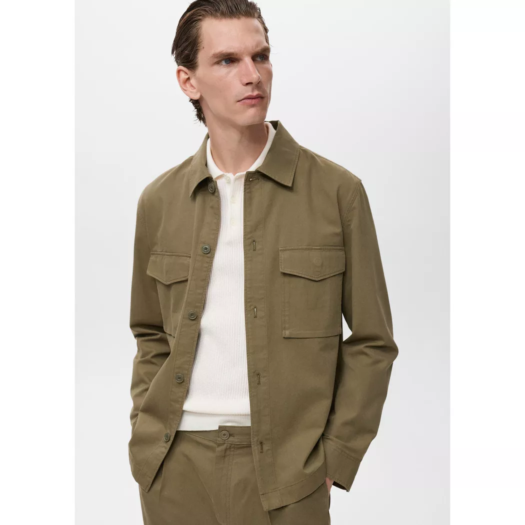 Mango Man - Jacke, für Herren, Khaki, Größe L