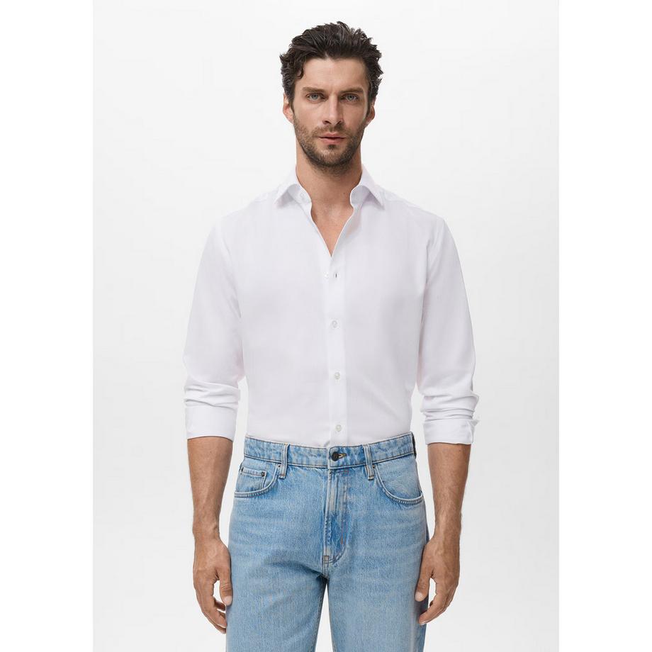 Mango Man Slim Fit Langarmhemd  