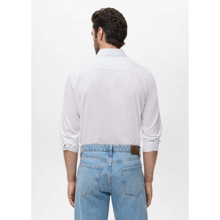 Mango Man Slim Fit Langarmhemd  