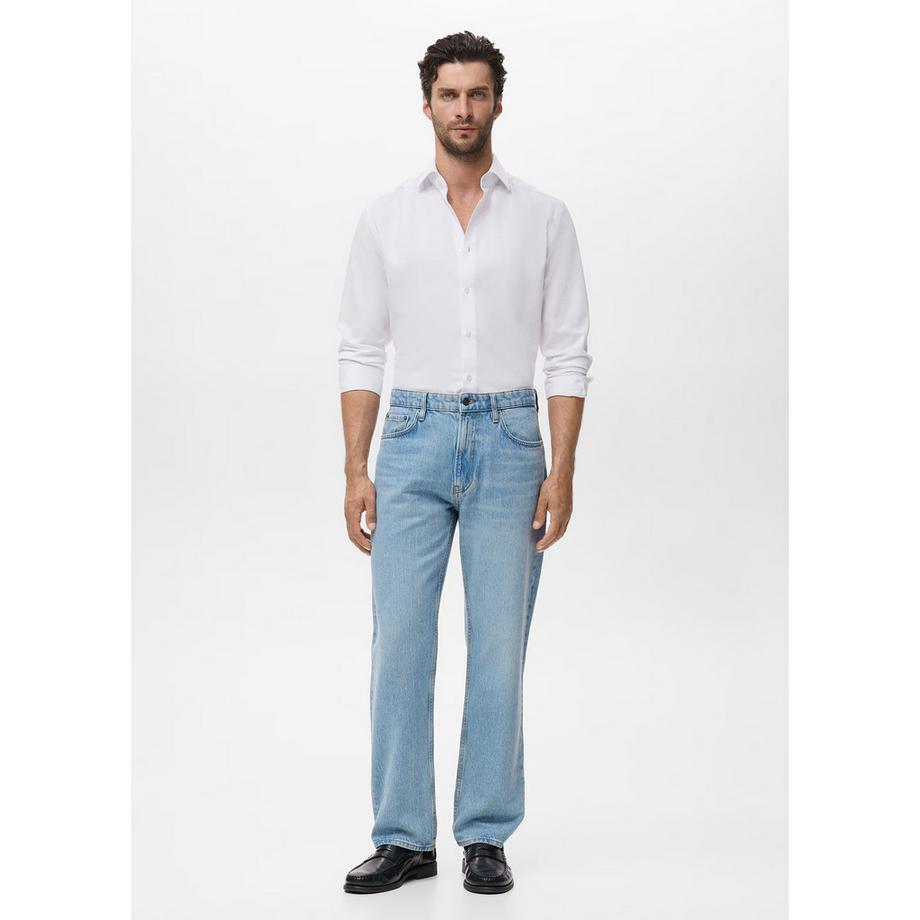 Mango Man Slim Fit Langarmhemd  