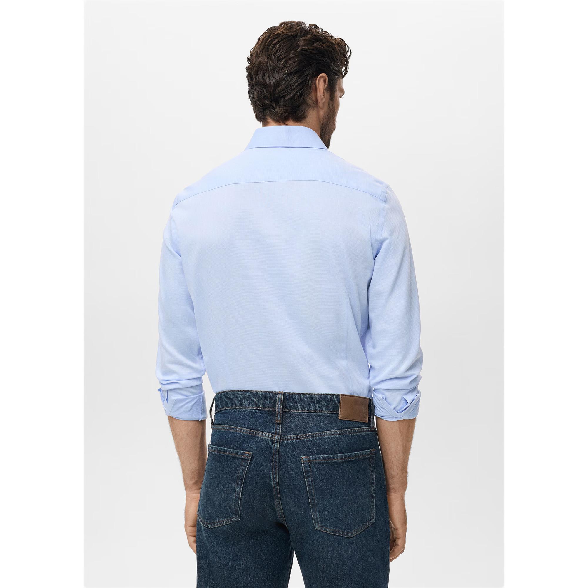 Mango Man Camicia Slim Fit Maniche Lunghe  