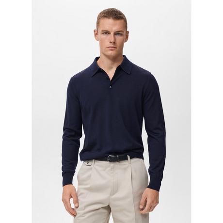 Mango Man Langarm Polo Shirt  