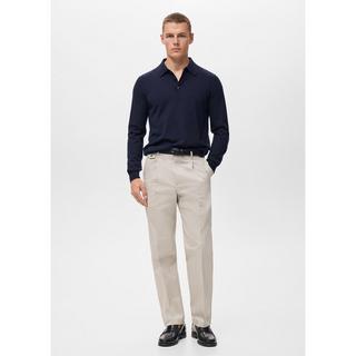 Mango Man Langarm Polo Shirt  