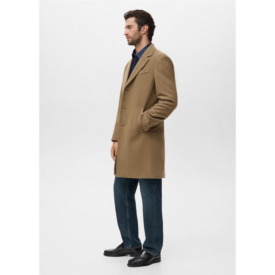 Mango Man Manteau long avec col à revers  