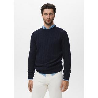 Mango Man Zopfmuster Pullover  