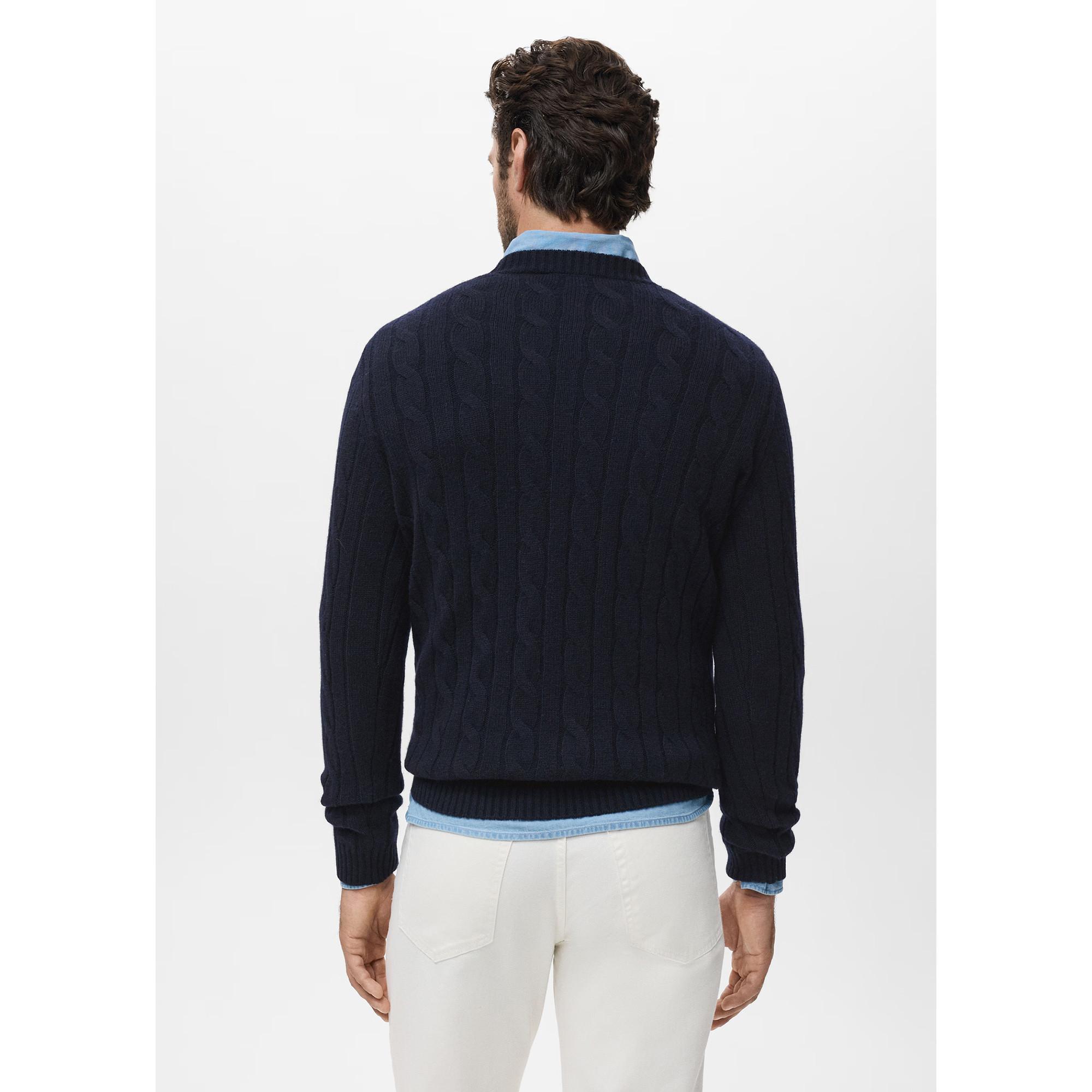 Mango Man Zopfmuster Pullover  