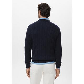 Mango Man Zopfmuster Pullover  