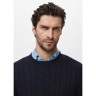 Mango Man Zopfmuster Pullover  