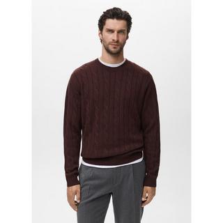 Mango Man Zopfmuster Pullover  