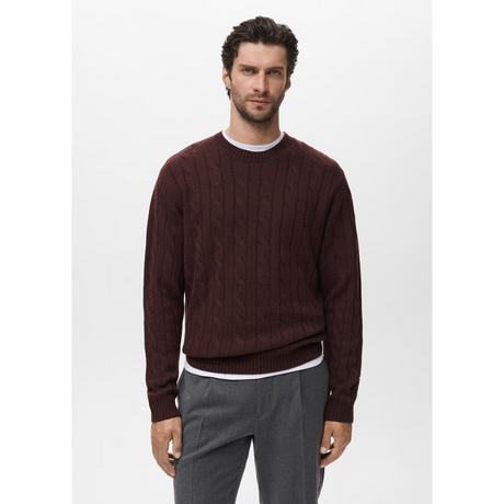 Mango Man Zopfmuster Pullover  