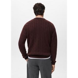 Mango Man Zopfmuster Pullover  