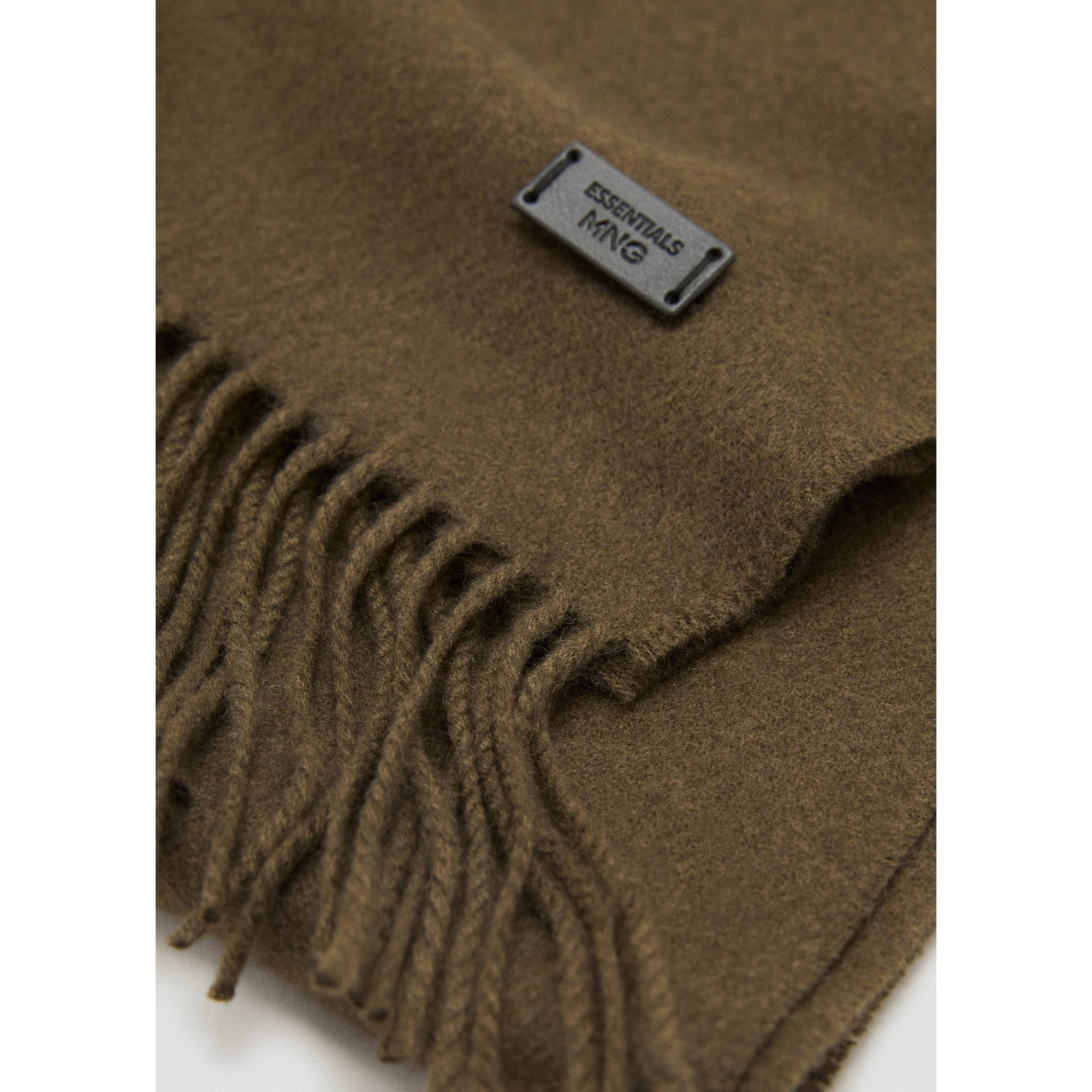 Mango Man Schal mit Fransen  