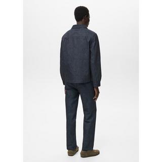 Mango Man Denim Overshirt Straight Fit  