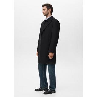 Mango Man Manteau classique droit en laine  