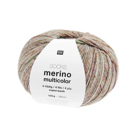 RICO-Design Handarbeitsgarn Merino Multicolor 4-fädig 
