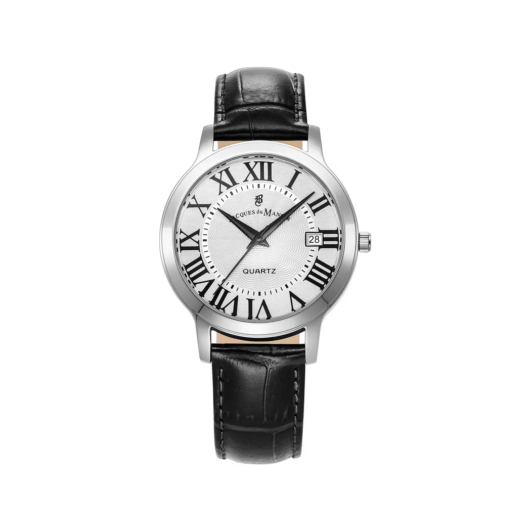 JACQUES DU MANOIR - Analoguhr, Genesis Gents, 38mm, Black 3