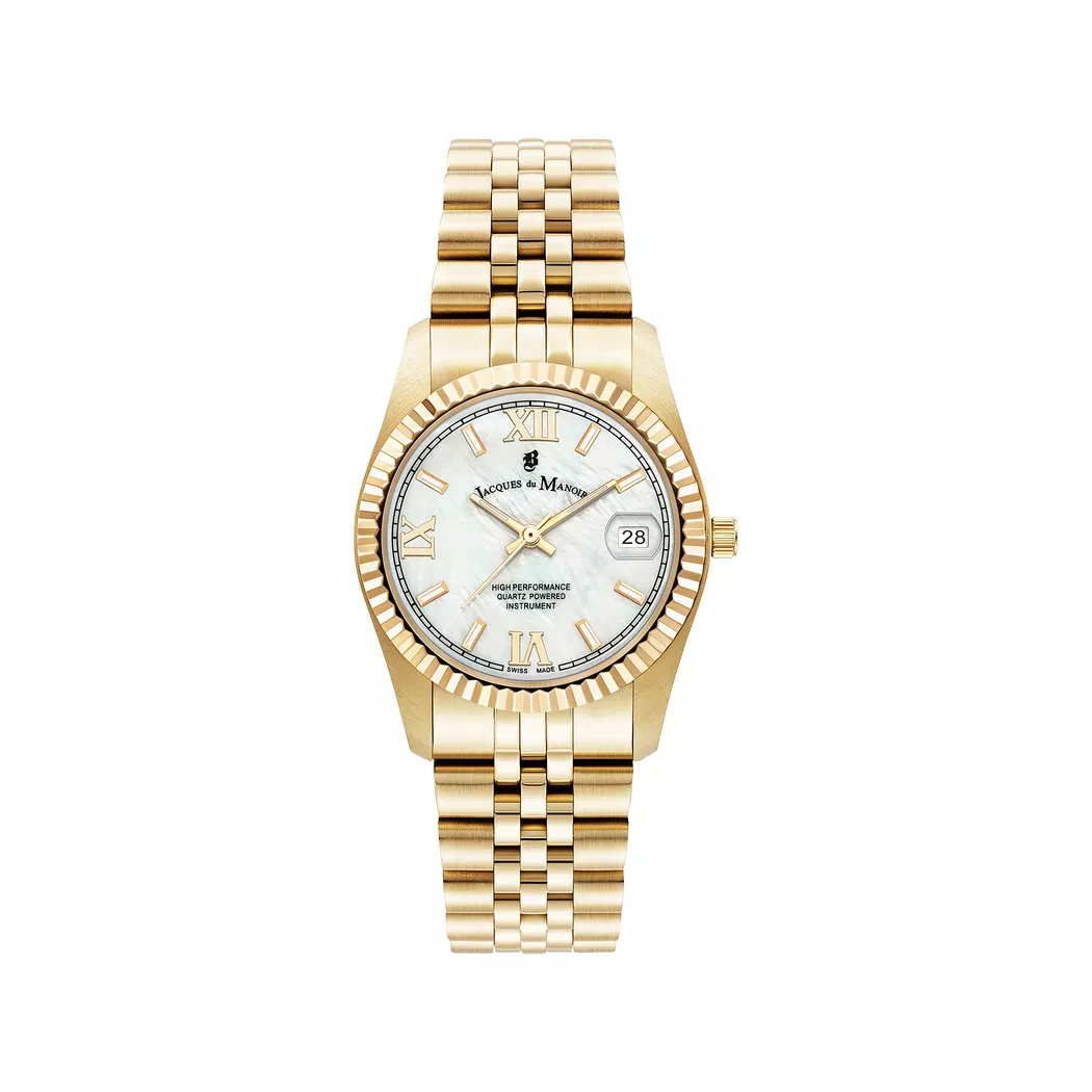 JACQUES DU MANOIR - Analoguhr, Inspiration Roman, 34mm, Gold