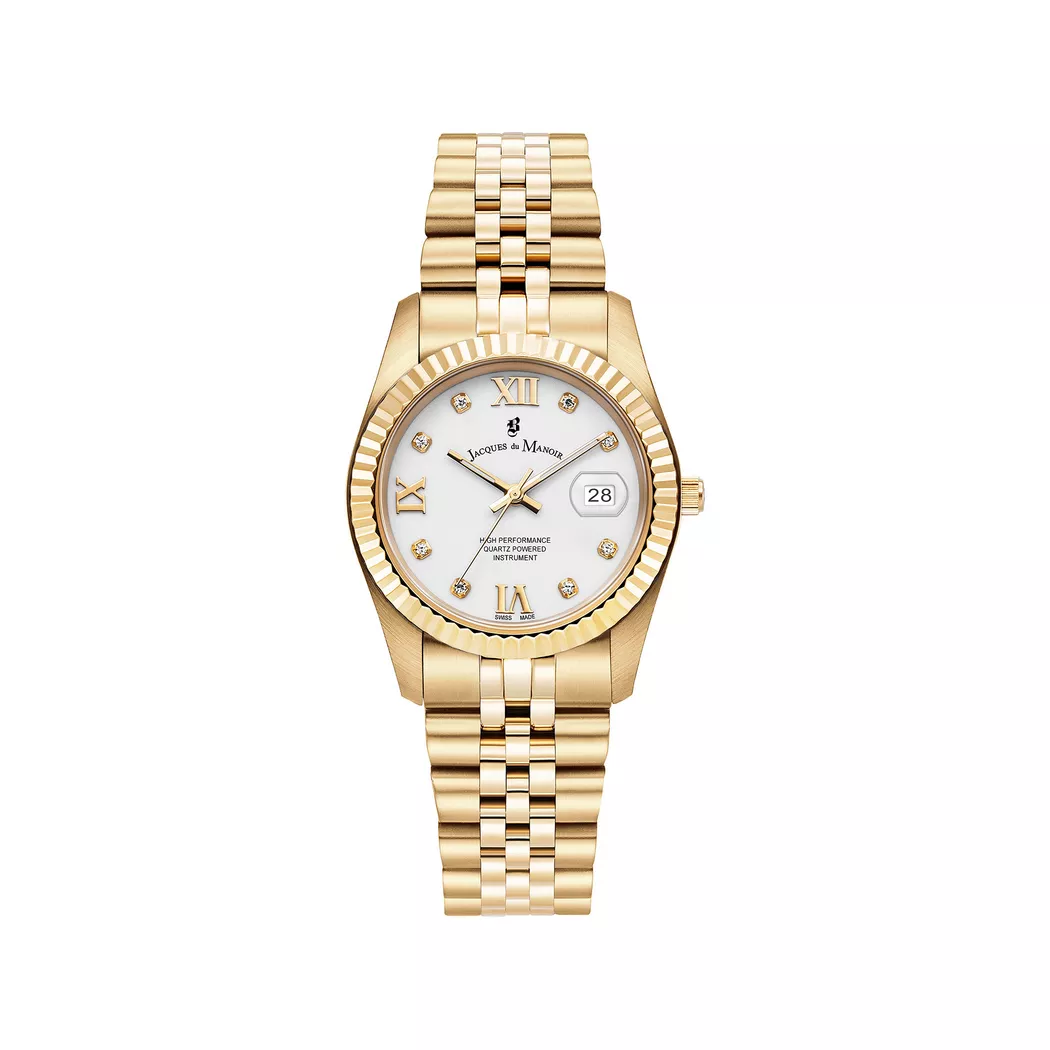 JACQUES DU MANOIR - Analoguhr, Inspiration Roman, 34mm, Gold 2