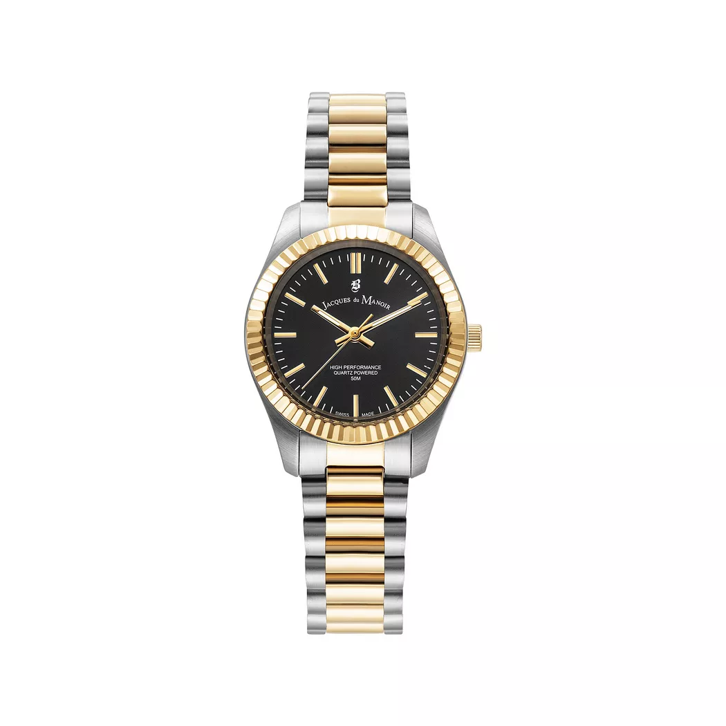 Jacques Du Manoir Inspiration Prime Montre Analogique Bicolore 31mm 2
