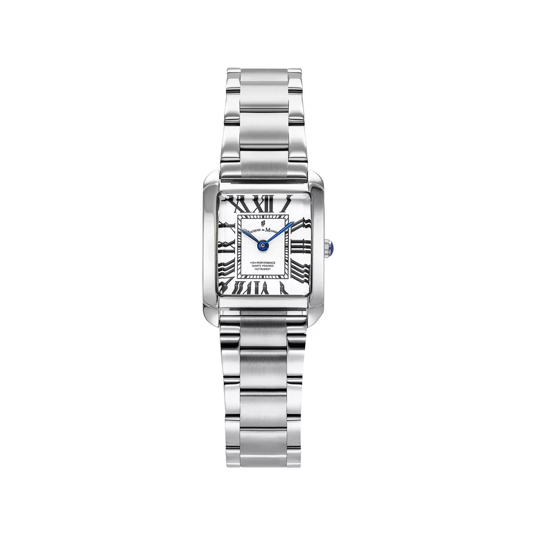 JACQUES DU MANOIR - Analoguhr, Emily, 22mm, Silber