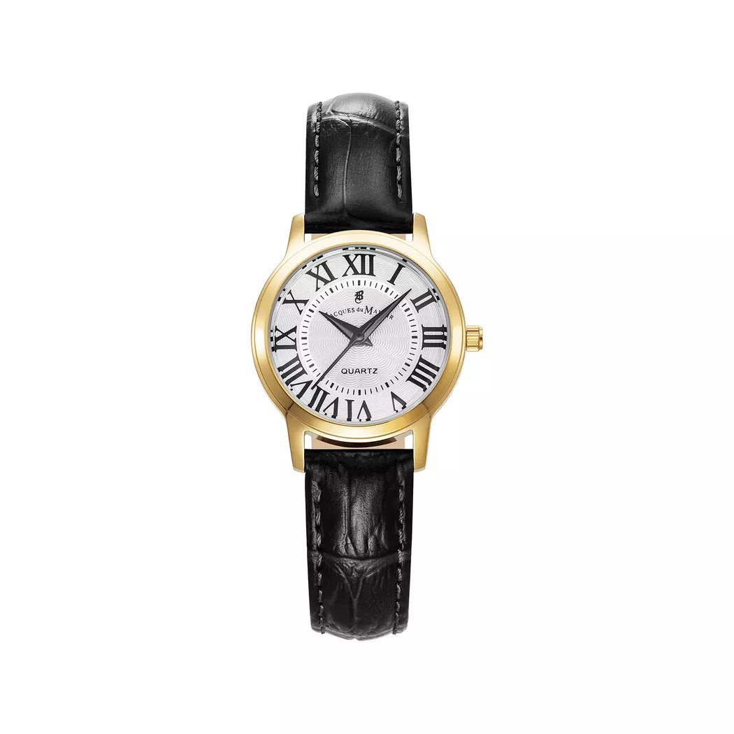 JACQUES DU MANOIR - Analoguhr, Genesis Ladies, 28mm, Black 2