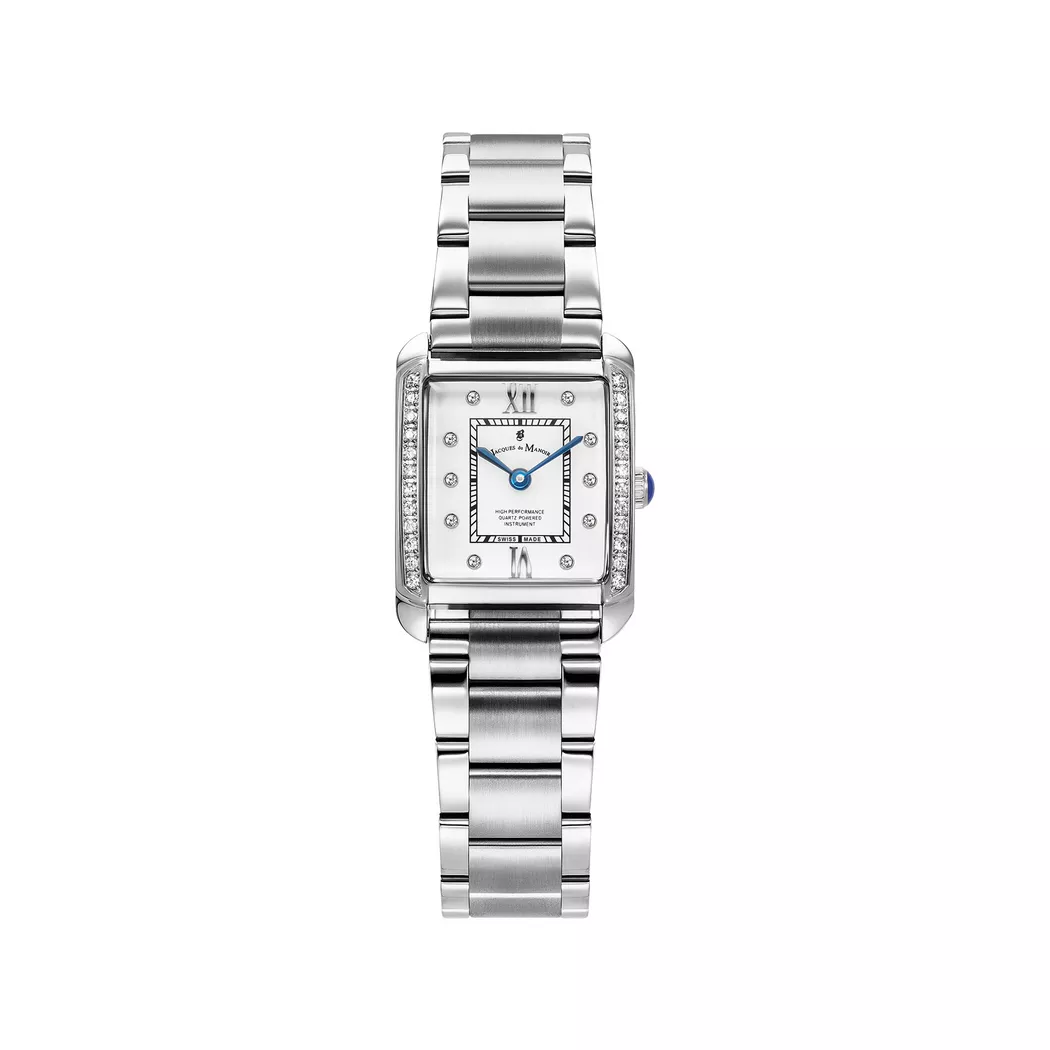JACQUES DU MANOIR - Analoguhr, Emily II, 22mm, Silber