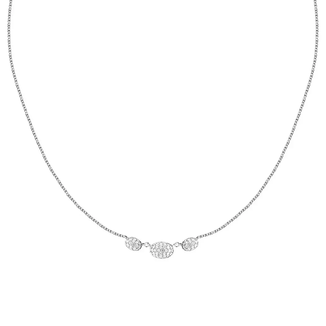 Morellato - Halskette, Pavé, 38+7CM, Silber