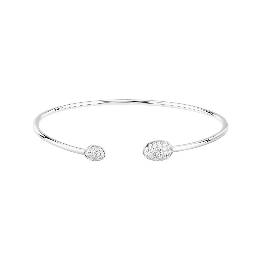 Morellato - Armreif, Pavé, One Size, Silber