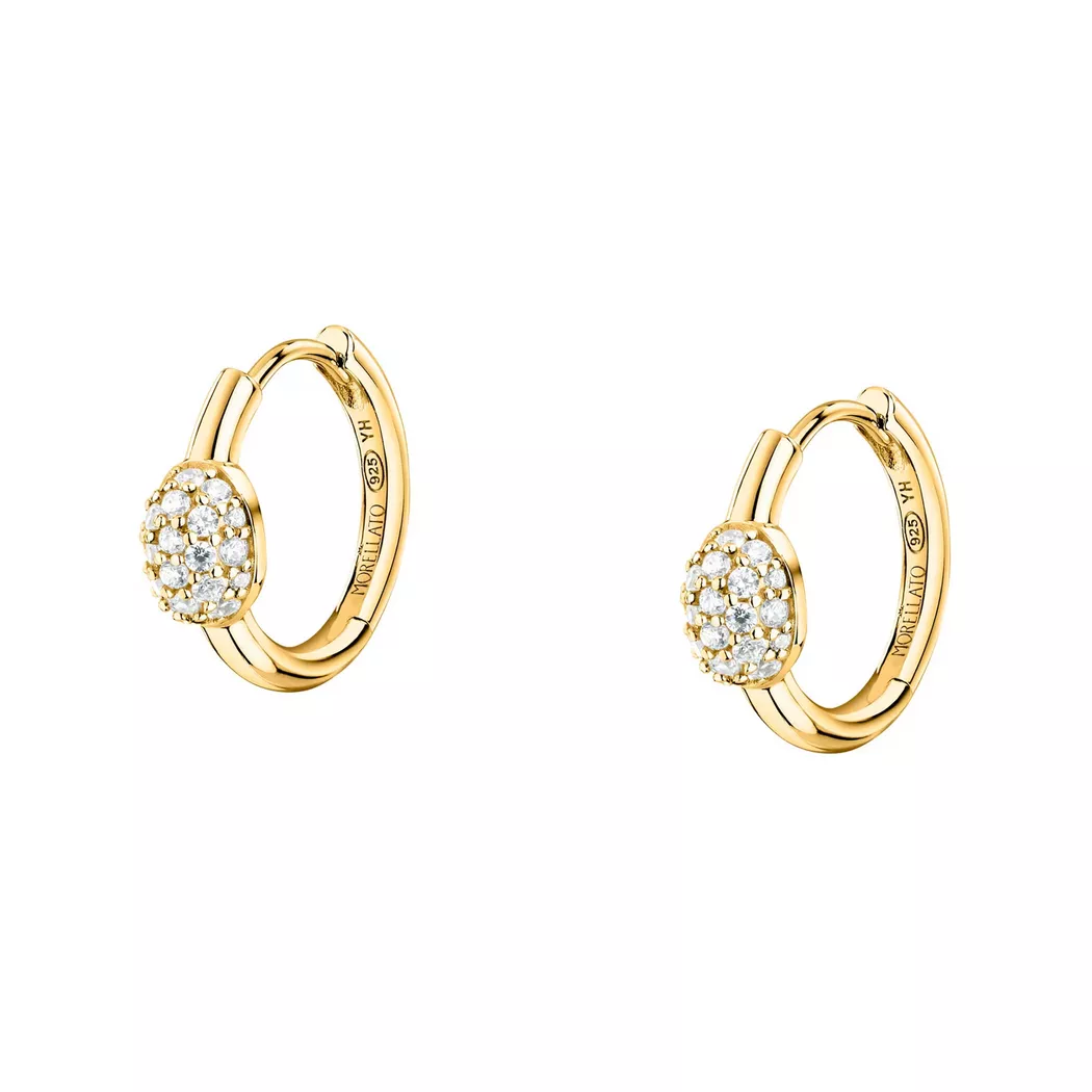 Morellato - Ohrstecker, Pavé, One Size, Goldfarben