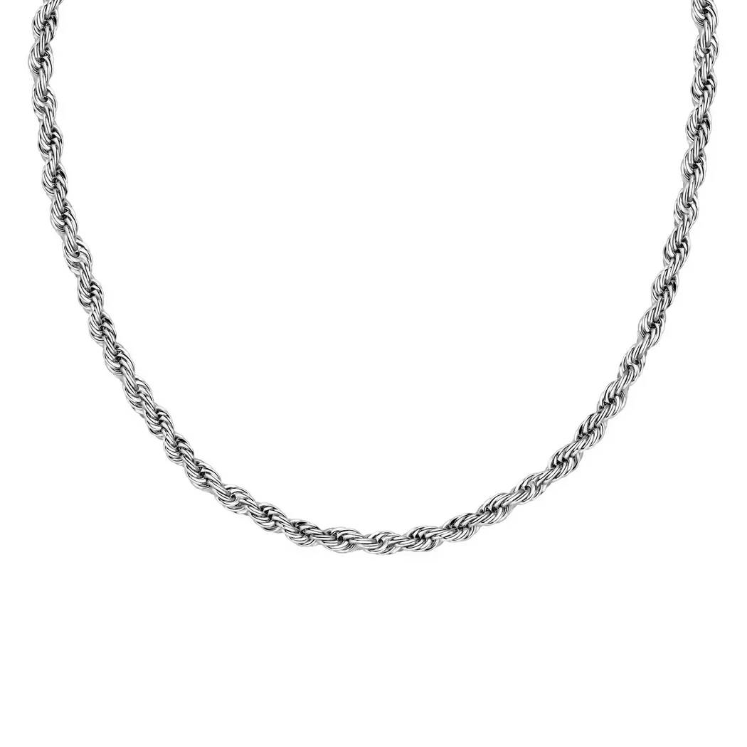Morellato - Halskette, Intrecci, 42+3CM, Silberfarben