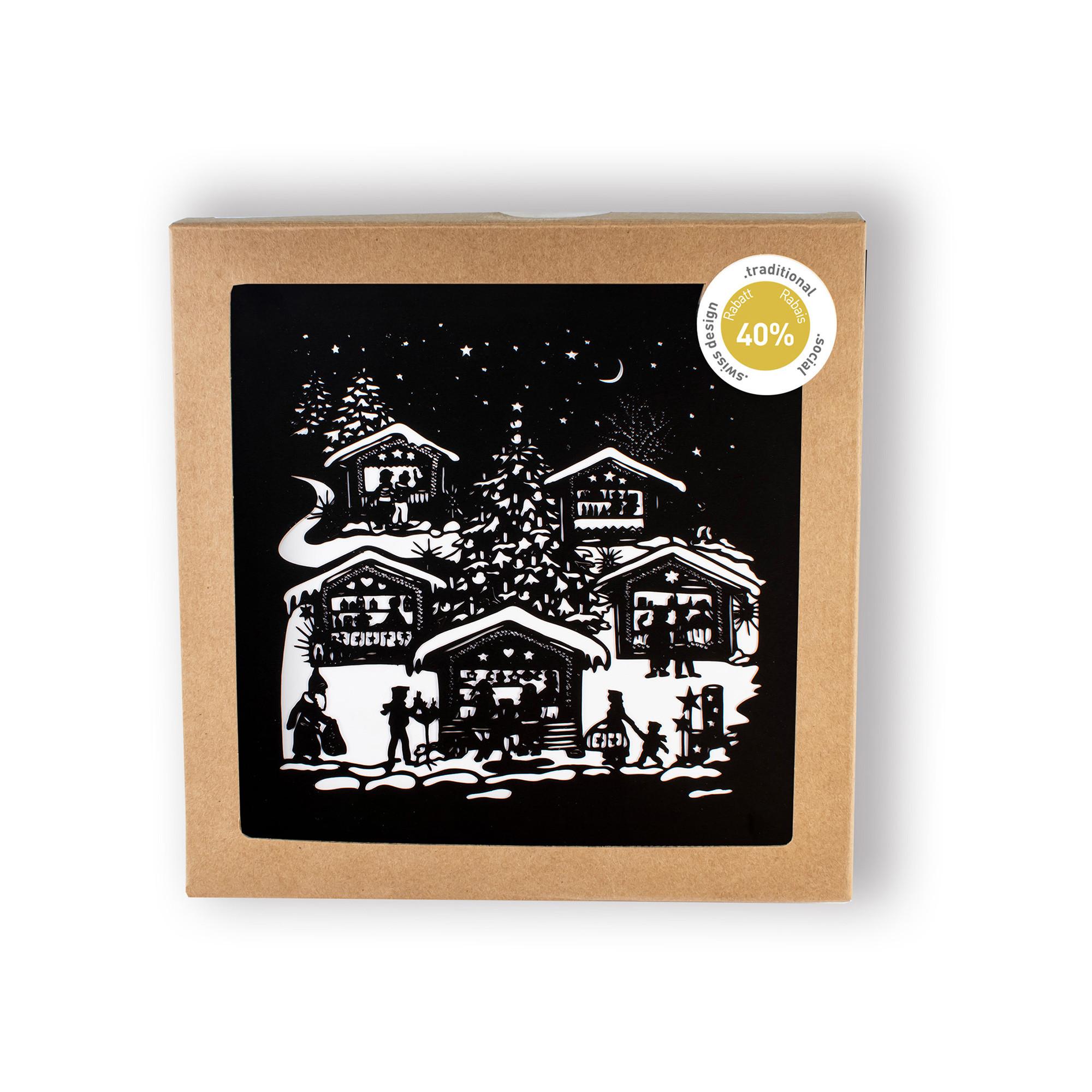 Hervorragend Weihnachtskarten Santa am Weihnachtsmarkt 