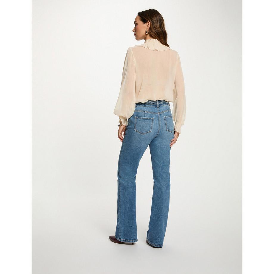 MORGAN Camicetta a Maniche Lunghe con Volant  