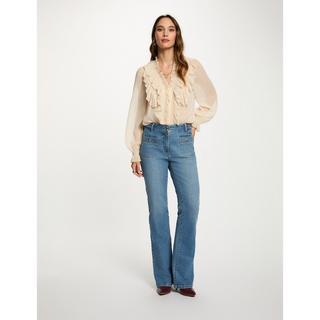 MORGAN Camicetta a Maniche Lunghe con Volant  