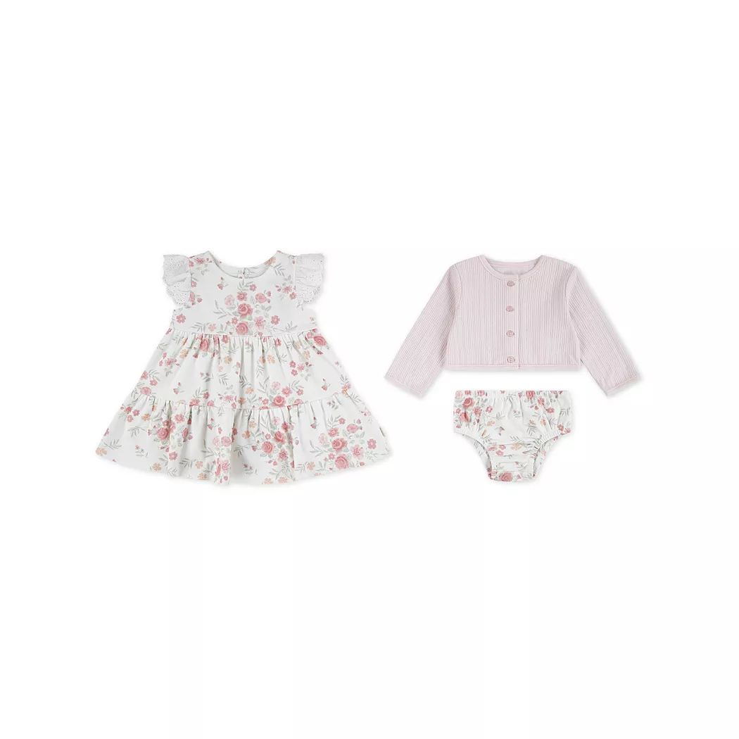 HUGGIES - Set: Kleid & Pluderhose, 18M, Weiss