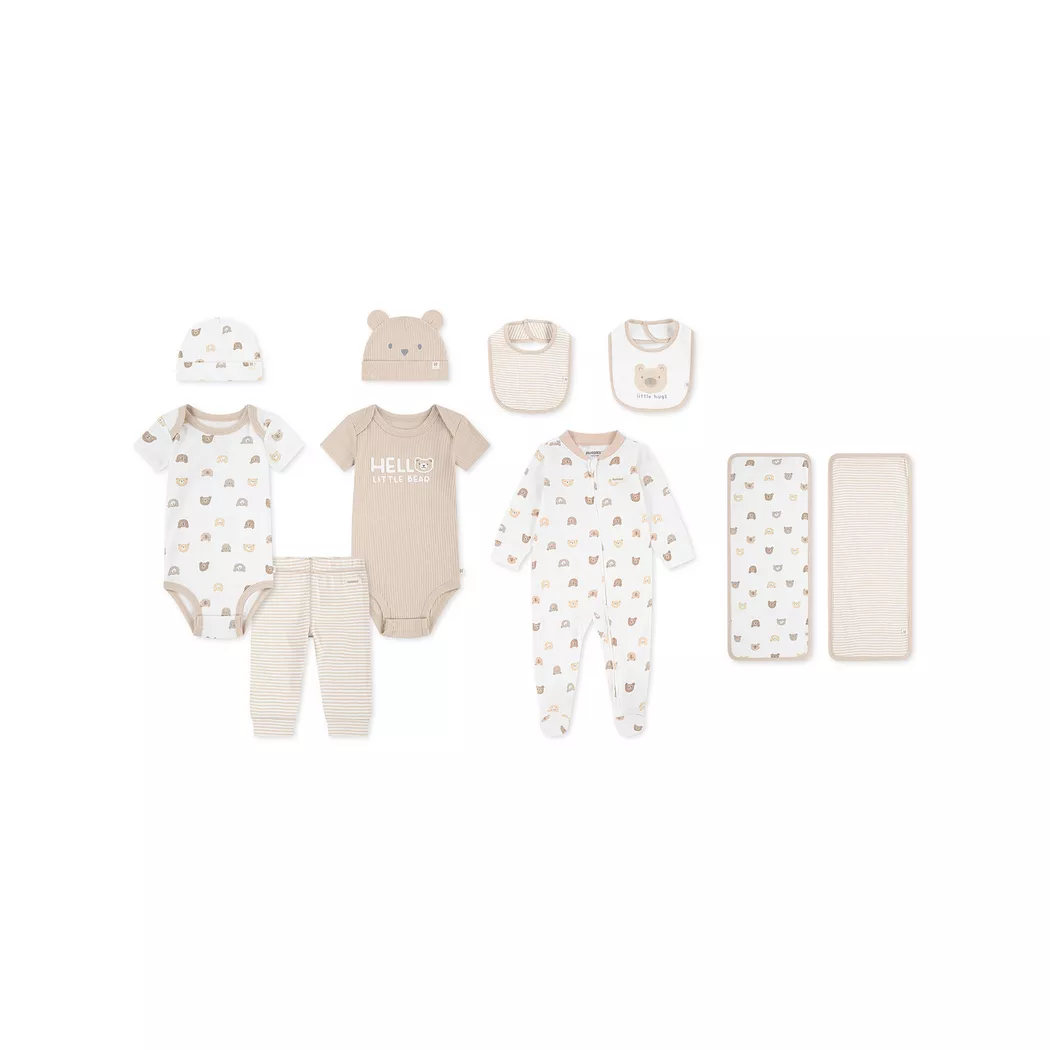 HUGGIES babywear Neugeborenen-Geschenkset "HGHN 10PC GIFT BOX SET" Set, 10 Stk. mit Bärchenmotiven