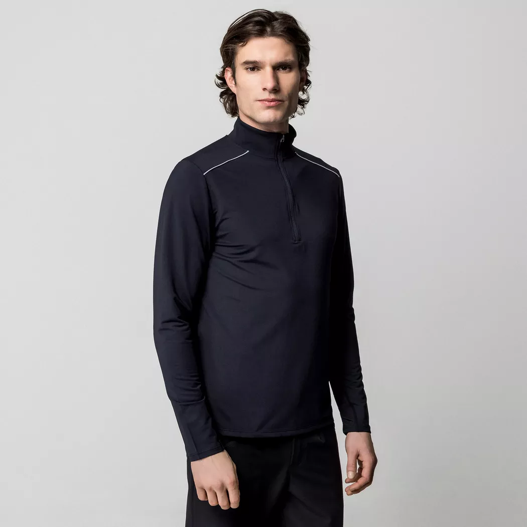 Manor Sport - Pullover, Half-Zip, für Herren, Black, Größe XXL