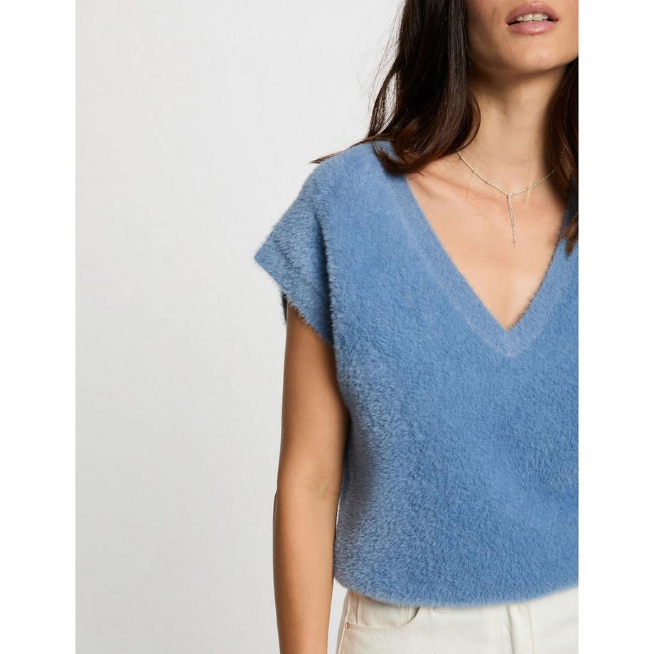 MORGAN Pull sans manches Col V  