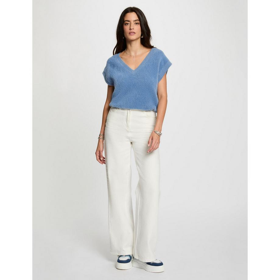 MORGAN Pull sans manches Col V  