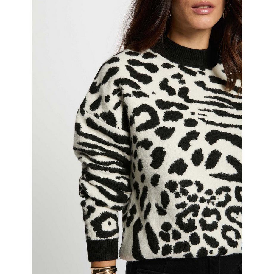 MORGAN Jacquard Pullover  