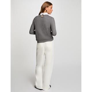 MORGAN Pullover Kent Kragen Straight Fit  