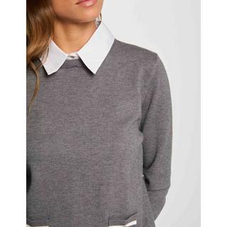 MORGAN Pullover Kent Kragen Straight Fit  